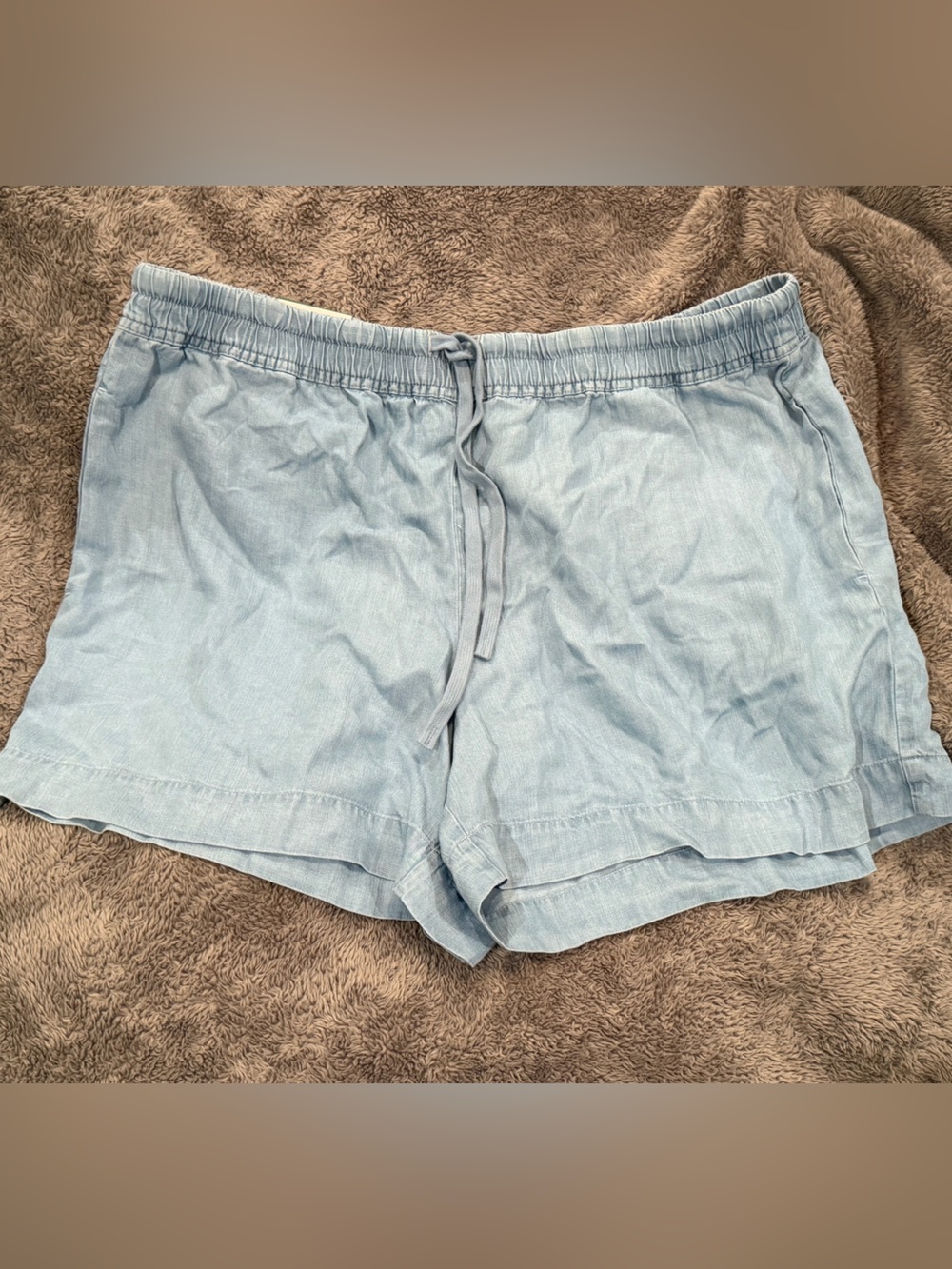 NWT Hilary Radley Light Blue Casual Drawstring Shorts